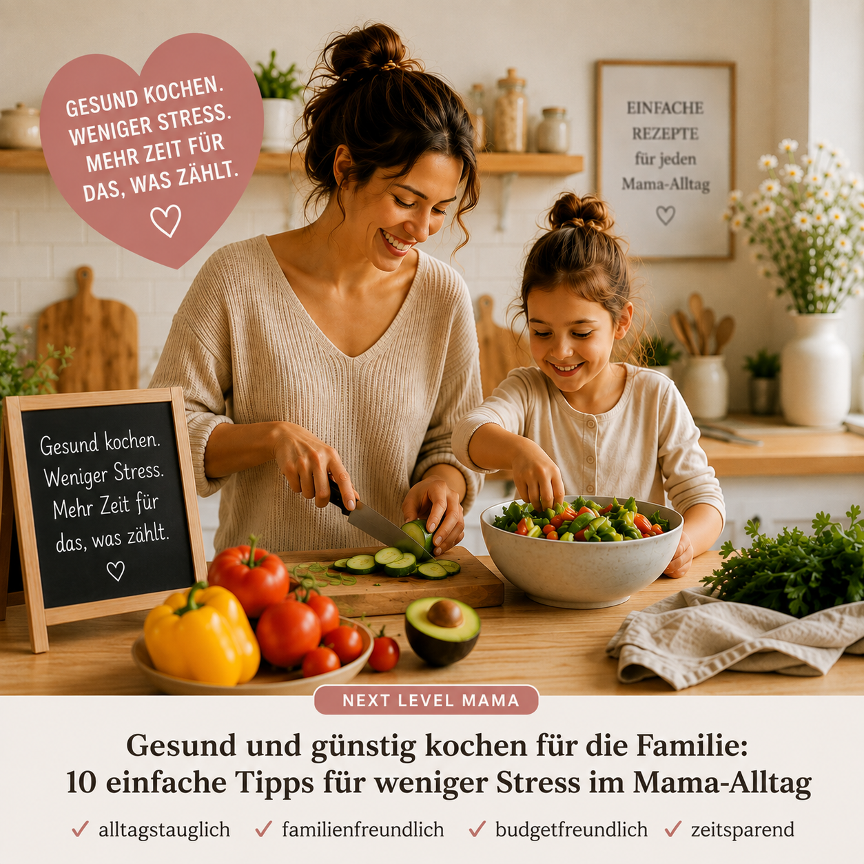 Gesund und günstig kochen für die Familie: 10 Tipps + 4 Rezepte